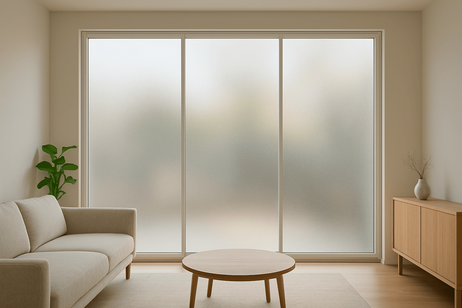 برچسب شیشه مات کن